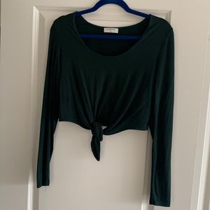 Forest green long sleeve by babaton